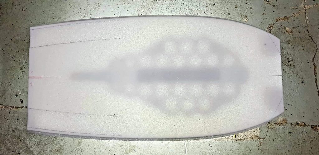 Hexaflex inserted on a PP core