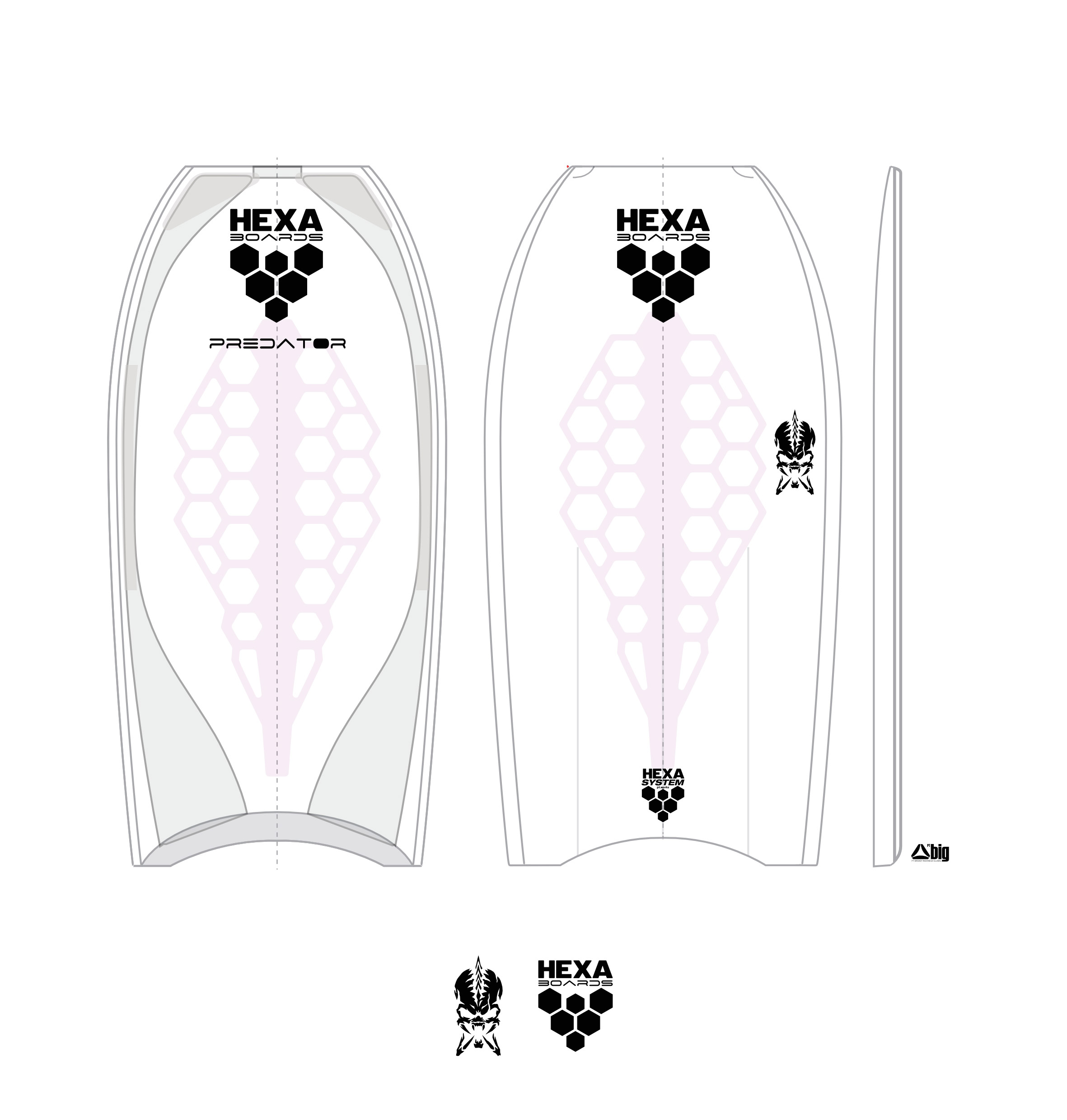 Predator Quad Bodyboard | Hexaflex K1.9 - Image 4